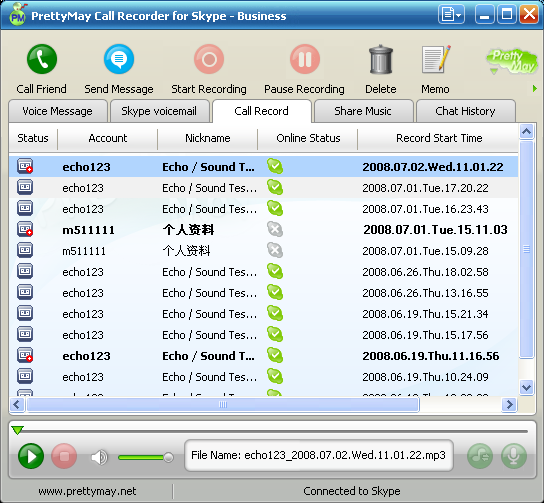 Call Recorder for Skype 2.8.5